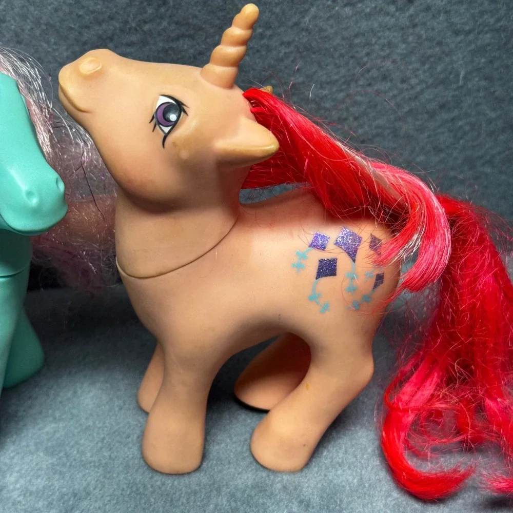 Vintage My Little Pony G1 Lot Hasbro 1984 Gusty &‎ 1987 Princess Pristina Teal